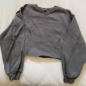 Pullover Cropped Hoodies Sweatshirt